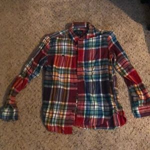 Plaid button down